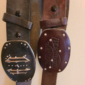 Leather Harley Davidson Belts | Set of 2 | Womens XL